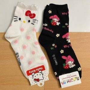 SOLD❌Hello Kitty & My Melody Socks